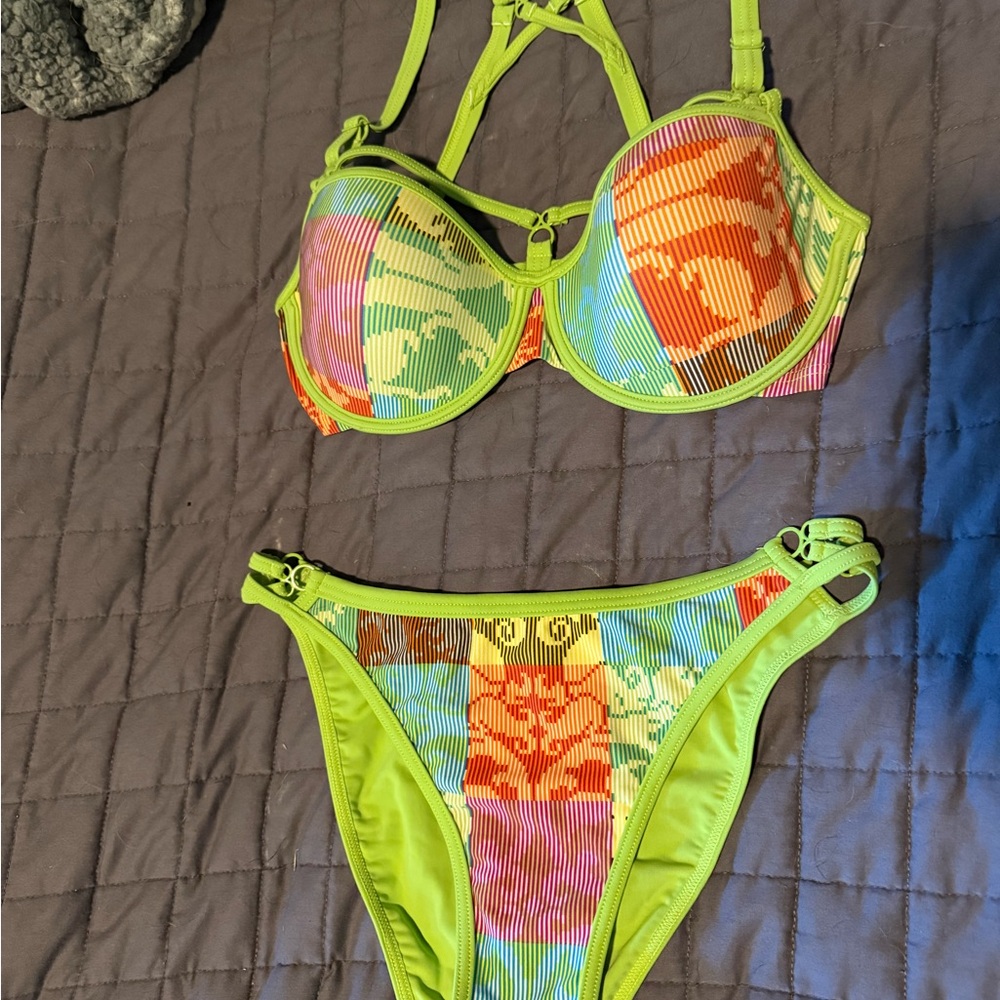 Marimekko Multicolor Bikini - Green, Blue, Orange